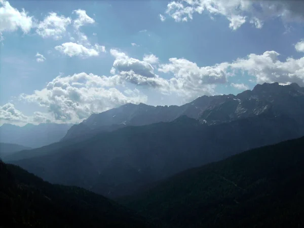 Pohled Hory Garmisch Partenkirchen Bavorsko Německo Jaře — Stock fotografie