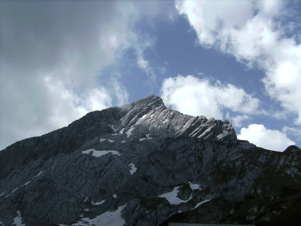 Alpspitze Garmisch Partenkirchen Baviera Alemania — Fotografia de Stock