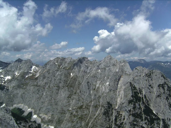 Panorama Montagne Alpspitze Ferrata Garmisch Partenkirchen Bavière Allemagne Printemps — Photo