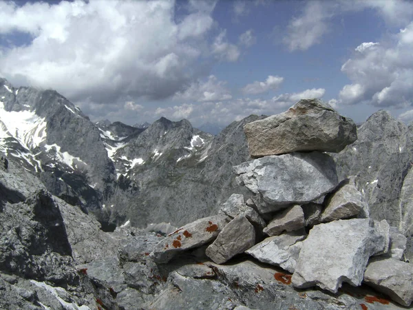 Alpspitze Ferrata Garmisch Partenkirchen Beieren Duitsland Het Voorjaar — Stockfoto