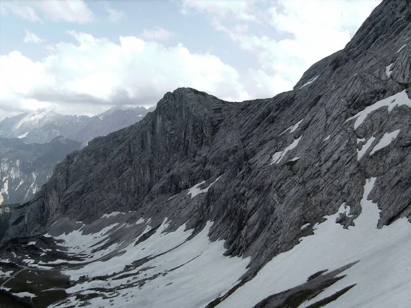 Alpspitze Ferrata Garmisch Partenkirchen Bavaria Germany Springtime — Stock Photo, Image