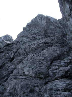 Ferrata üzerinden Kufstein (C / D), sonbaharda Avusturya 'nın kuzeyinden geçerek
