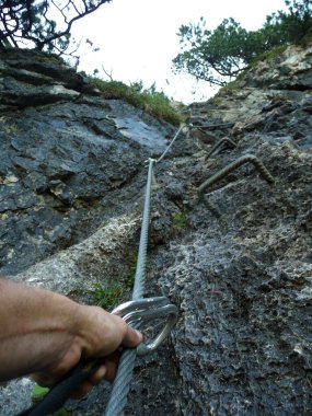 Bavyera, Almanya 'da Ferrata üzerinden Tegelberg