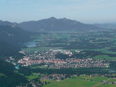 Tegelberg Dağı, Bavyera, Almanya 'dan dağ manzarası
