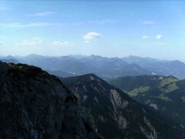 Panorama Montagne Kufstein Ferrata Travers Face Nord Autriche Automne — Photo