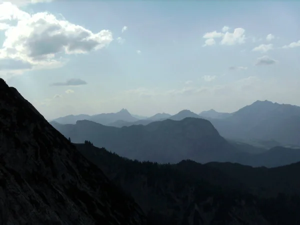 Ορεινό Πανόραμα Του Kufstein Μέσω Ferrata Μέσω Της Βόρειας Πλευράς — Φωτογραφία Αρχείου