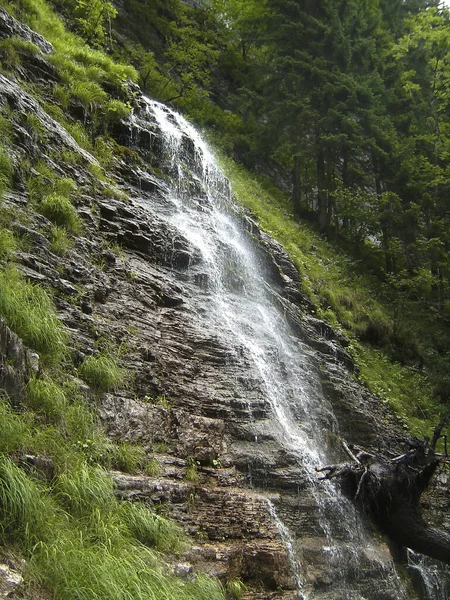 Vattenfall Vid Postalmklamm Canon Ferrata Salzburg Österrikiska Salzkammergut Österrike — Stockfoto