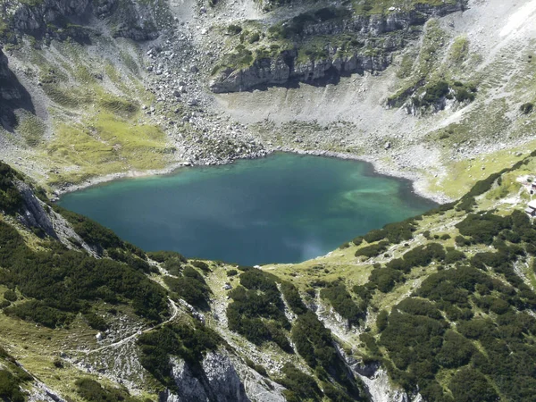 Ferrata High Mountain Lake Drachensee Tajakante Tyrol Austria Summer Time — стокове фото