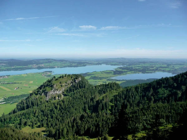 Озеро Форггензее Гори Тегелберг Баварія Німеччина — стокове фото