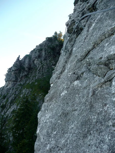 Tegelberg Ferrata Baviera Alemanha — Fotografia de Stock