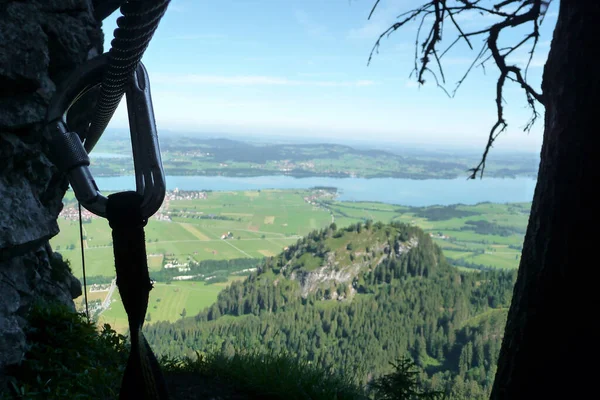 Tegelberg Ferrata Bajorországban Németországban — Stock Fotó