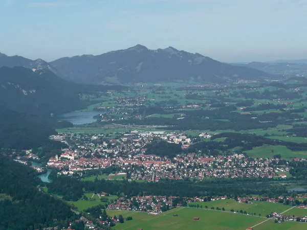 Panorama Montano Dalla Montagna Tegelberg Baviera Germania — Foto Stock