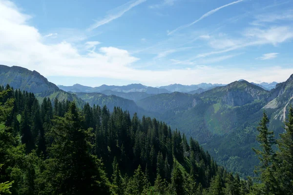 Mountain Hiking Tour Tegelberg Mountain Bavaria Germany — Stockfoto