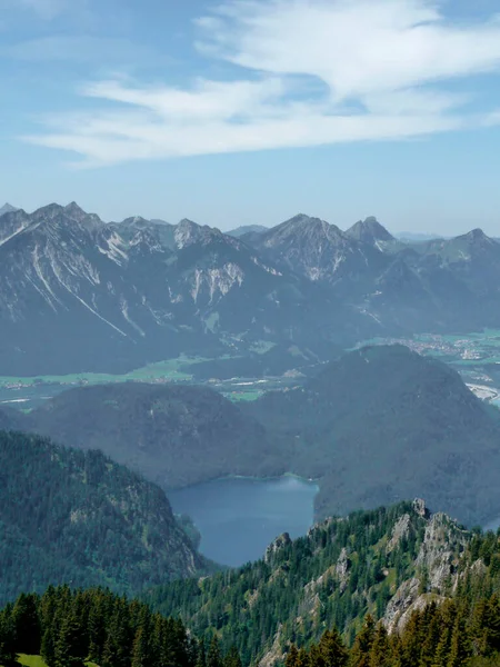 Alpsee Lake Tegelberg Mountain Bavaria Alemania — Foto de Stock