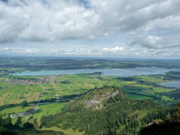 Panorama Montanhoso Montanha Tegelberg Baviera Alemanha — Fotografia de Stock