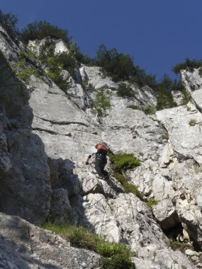 Ferrata Seebensee, Tajakopf Dağı, Tyrol, Avusturya