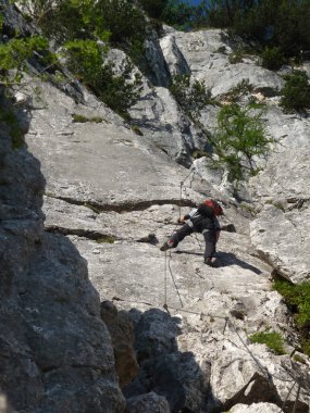 Ferrata Seebensee, Tajakopf Dağı, Tyrol, Avusturya