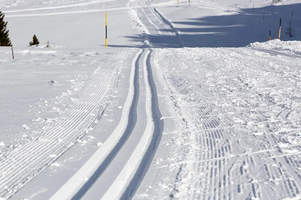 Empty Cross Country Skiing Tyrol Austria — Stock Photo, Image