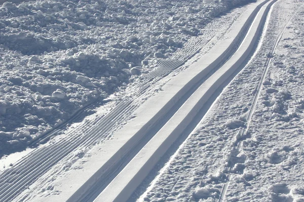 Empty Cross Country Skiing Tyrol Austria — Stock Photo, Image