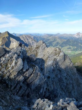 Ferrata dağ turu yoluyla Mindelheim, Allgau, Almanya