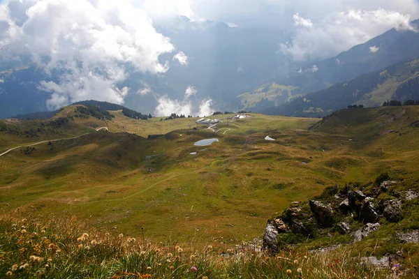 View Mountain Panorama Swiss Alps — Stock Photo, Image