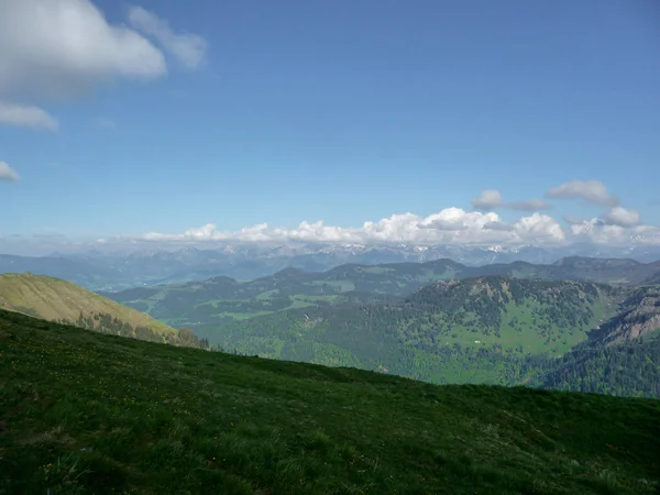 Panorama Hiking Tour Nagelfluhkette Bavaria Germany — Stock Photo, Image