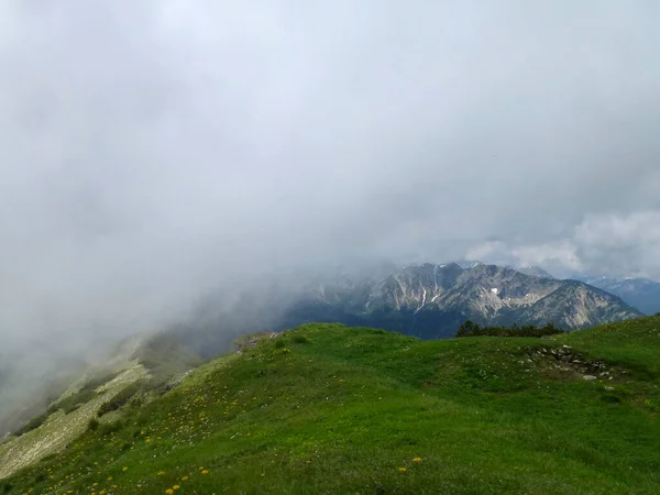 Bergwandeltocht Naar Berg Notkarspitze Ammergau Alpen Duitsland — Stockfoto