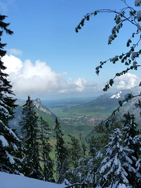 Ochsensitz Dağından Kofel Dağı Panoraması Bavyera Almanya — Stok fotoğraf