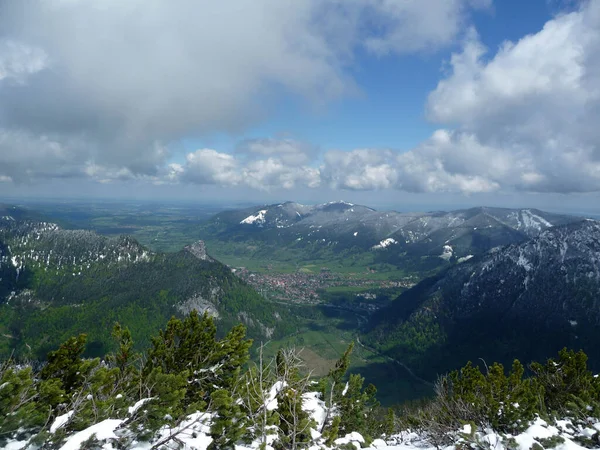 Ochsensitz Dağından Kofel Dağı Panoraması Bavyera Almanya — Stok fotoğraf