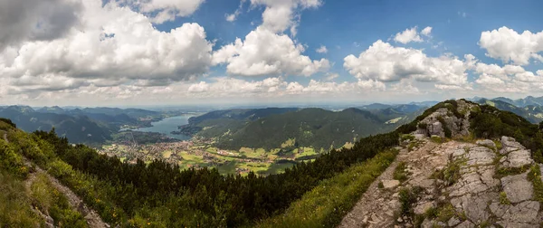 Almanya Nın Bavyera Kentindeki Ünlü Wallberg Dağı Nın Manzarası — Stok fotoğraf