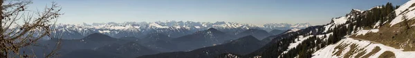 Bergpanorama Vom Brauneck Bayern Frühling — Stockfoto