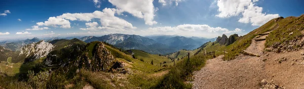 Панорама Горы Ротванд Баварии Германия Летом — стоковое фото