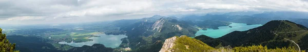 Horské Panorama Pohoří Herzogstand Horu Martinskopf Bavorsku Německo Létě — Stock fotografie