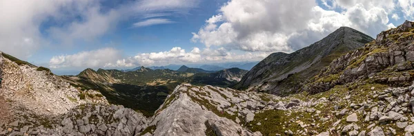 Vista Montaña Desde Cabaña Weilheimer Montañas Estergebirge Baviera Alemania Verano —  Fotos de Stock