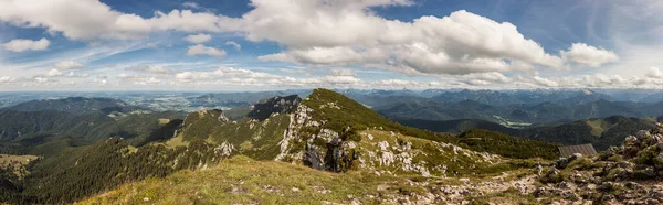 Panorama Montaña Desde Montaña Benediktenwand Baviera Alemania Verano —  Fotos de Stock