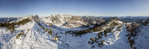 Utsikt Över Bergen Från Auerspitze Berg Bayern Tyskland Vintern — Stockfoto