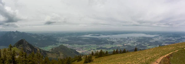 Panorama Del Lago Chiemsee Baviera Alemania Verano — Foto de Stock