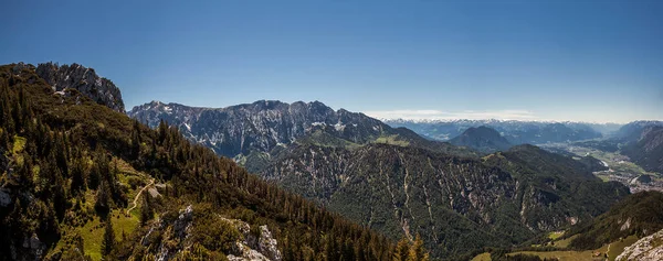 Yazın Avusturya Nın Tyrol Kentindeki Naunspitze Dağı Ndan Kaisergebirge Manzara — Stok fotoğraf