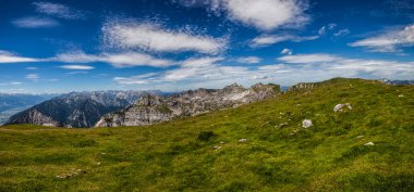 Vorderes Sonnwendjoch dağından Dağ manzarası, Rofan, Tyrol, Avusturya