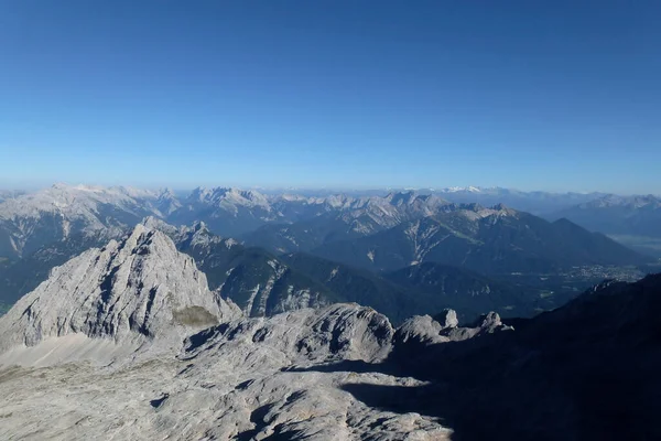 Horská Turistická Trasa Horu Partenkirchner Dreitorspitze Bavorsko Německo — Stock fotografie