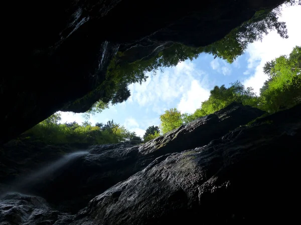 Canyon Partnachklamm Bavière Allemagne Automne — Photo