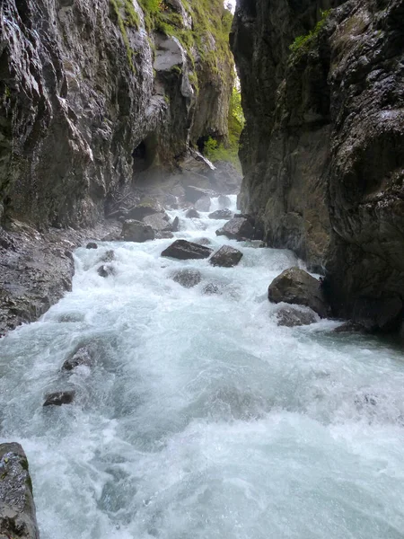 Partnachklamm Kanyon Bajorországban Németországban Ősszel — Stock Fotó