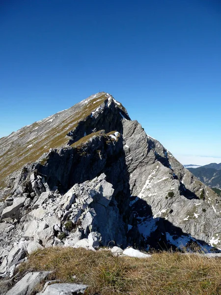 Passeio Montanha Pfuitjochl Tirol Áustria — Fotografia de Stock