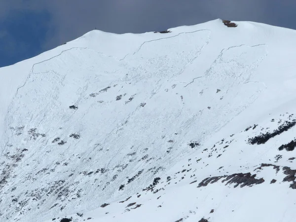 Снежный Дрейф Горе Плейзеншпитце Карвендель Тироль Австрия — стоковое фото