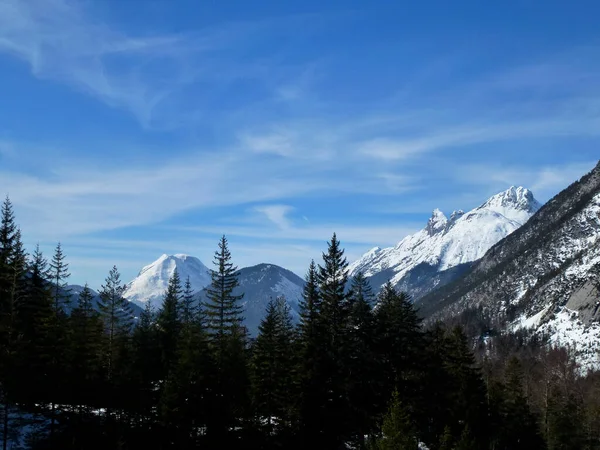 Vintervandring Till Pleisenspitze Berg Tyrolen Österrike — Stockfoto