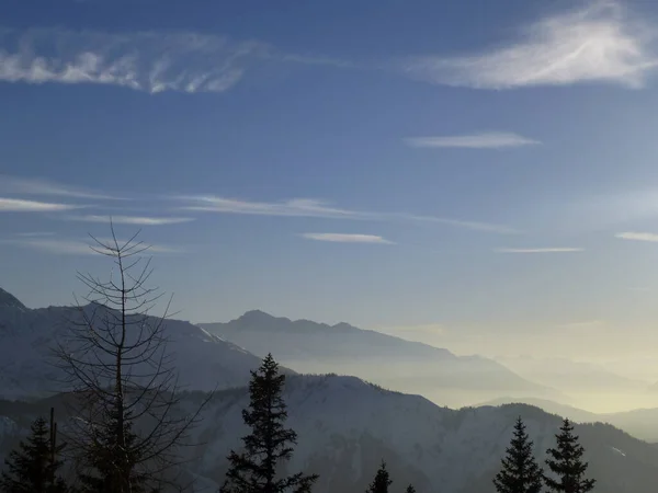 Winterwanderung Zur Pleisenspitze Tirol Österreich — Stockfoto