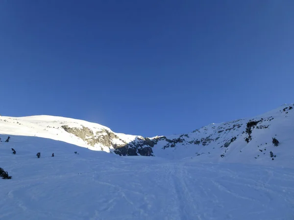 Winterwanderung Zur Pleisenspitze Tirol Österreich — Stockfoto