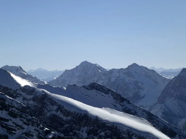 Escursione Invernale Alla Montagna Pleisenspitze Tirolo Austria — Foto Stock