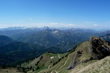 Rotwand Dağı, Bavyera, Almanya 'dan Dağ Panoraması