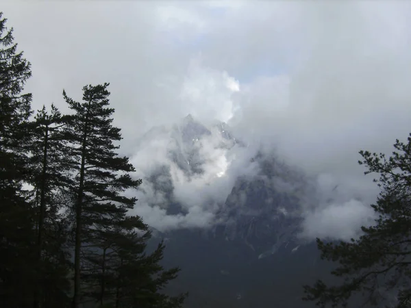 Pyramidenspitze Randonnée Montagne Tyrol Autriche Printemps — Photo